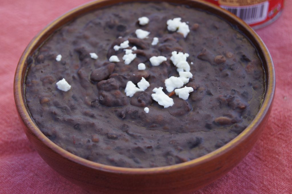 Mashed Black Beans