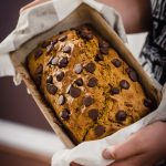 Pan de calabaza con chocolate.