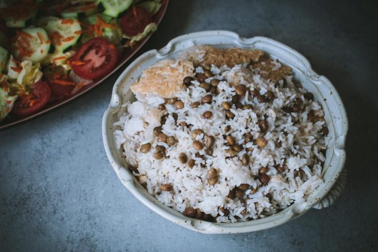 Arroz con guandu o gandules.