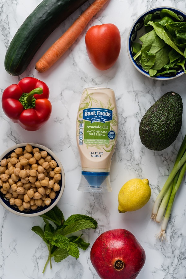 Chickpea Salad ingredients