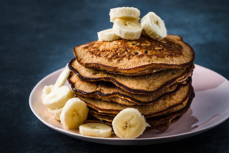 Panqueques de banana verde sin gluten