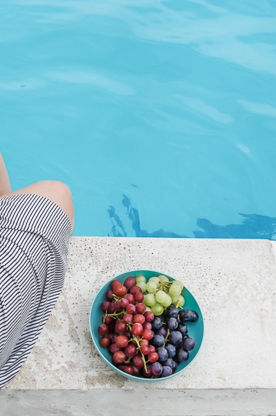Fresh grapes.